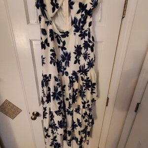 Long halter top open front dress!